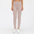 thumbnail image 4 of GEWSEY High Waisted Lounge Legging 25" - Buttery Soft Workout Yoga Pants for Women (Rose Gold, XS), 4 of 6
