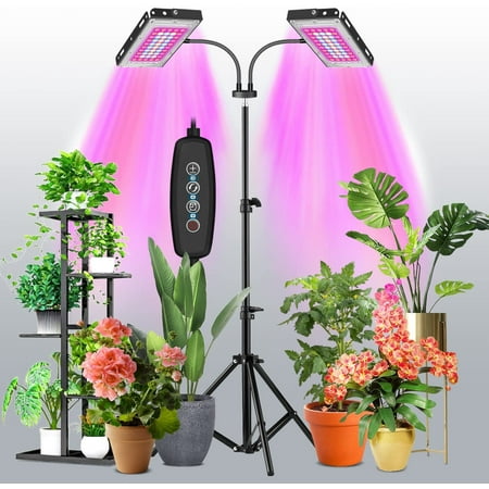 Gilouppe Grow Lights for Indoor Plants, 120 LEDs 200W Dimmable Plant ...