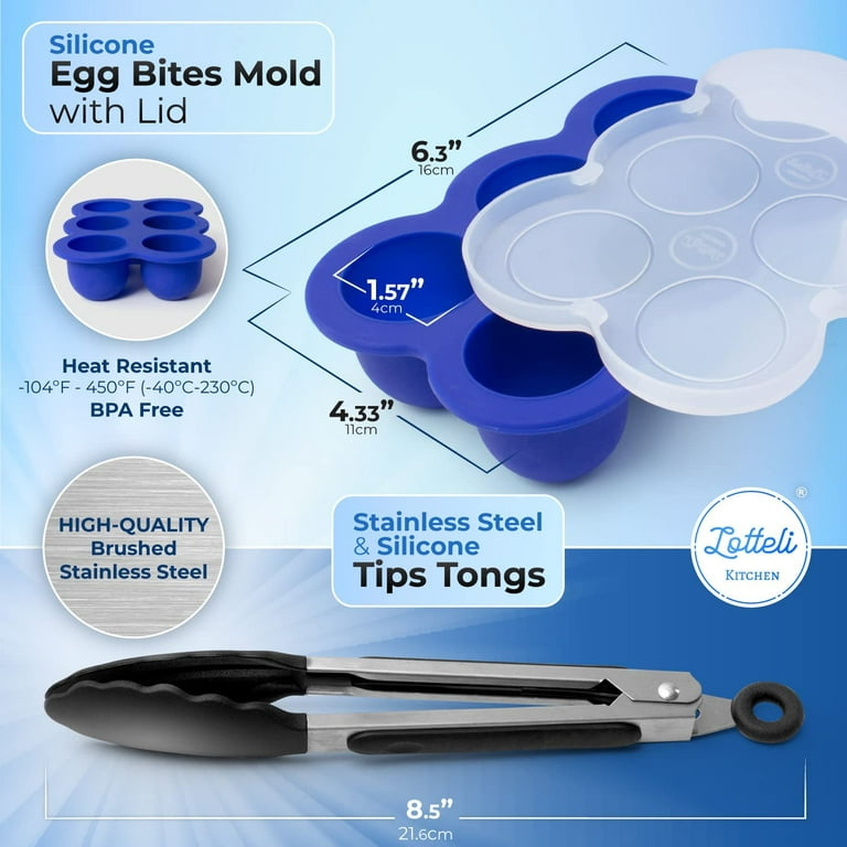 Air Fryer Accessories Set of 7 with 8 Inch Egg Bites Mold, Pizza Pan, Cake  Barrel, Skewer Rack, Silicone Mat for 3.5Qt-5.8Qt Phillips Nuwave Gowise