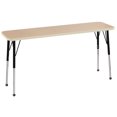 thumbnail image 1 of ECR4Kids 18in x 60in Rectangle Everyday T-Mold Adjustable Activity Table Maple/Maple/Black - Standard Ball, 1 of 2