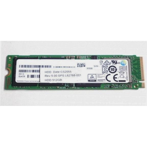 Genuine HP PCIe NVMe M.2 22x80mm 512GB SSD Drive L38712-001 L62768-001