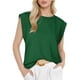 thumbnail image 1 of Camiseta Sin Mangas Informal de Verano para Mujer, Color Verde Oscuro, Talla M, 1 of 5