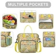 thumbnail image 2 of Pioneer Flower Floral Print Pattern Womens Lunch Box for Work,Insulated Large Lunch Bag for Tween and Teen,Loncheras Para Mujer,Leakproof Adult Lunch Bag for Work,Beach,Travel,Picnic,Camping, 2 of 7