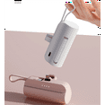 thumbnail image 3 of Capsule 5000mAh avec Ligne de Recharge, Banque de Poche, Urgence, Mini Portable Type-C et ipone 2 en 1, Incontournable de Voyage, 3 of 7