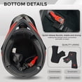 thumbnail image 2 of Casco de motocross SanQing Trend integral con certificación DOT, rojo XL, 2 of 2