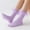 Purple, variant on Daolelai Women's Lace Ruffled Adult Short Mid-Calf Socks