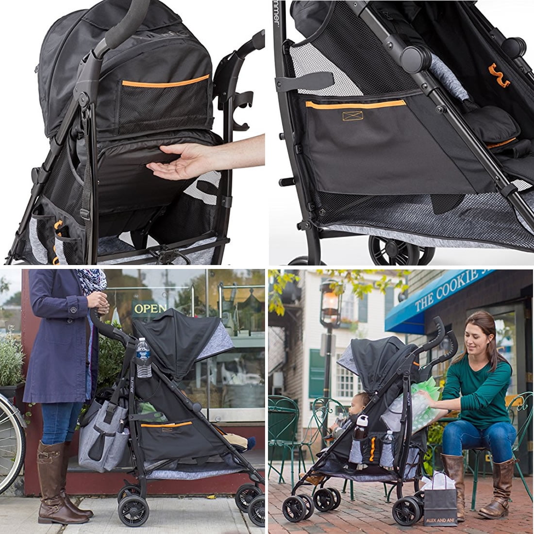 Convenience Stroller Summer Infant 32673 3Dtote CS Gravel Grey 
