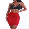 thumbnail image 6 of Women's Mini Pencil Skirt See Through Bodycon Tight High Waist Stretchy, 6 of 9