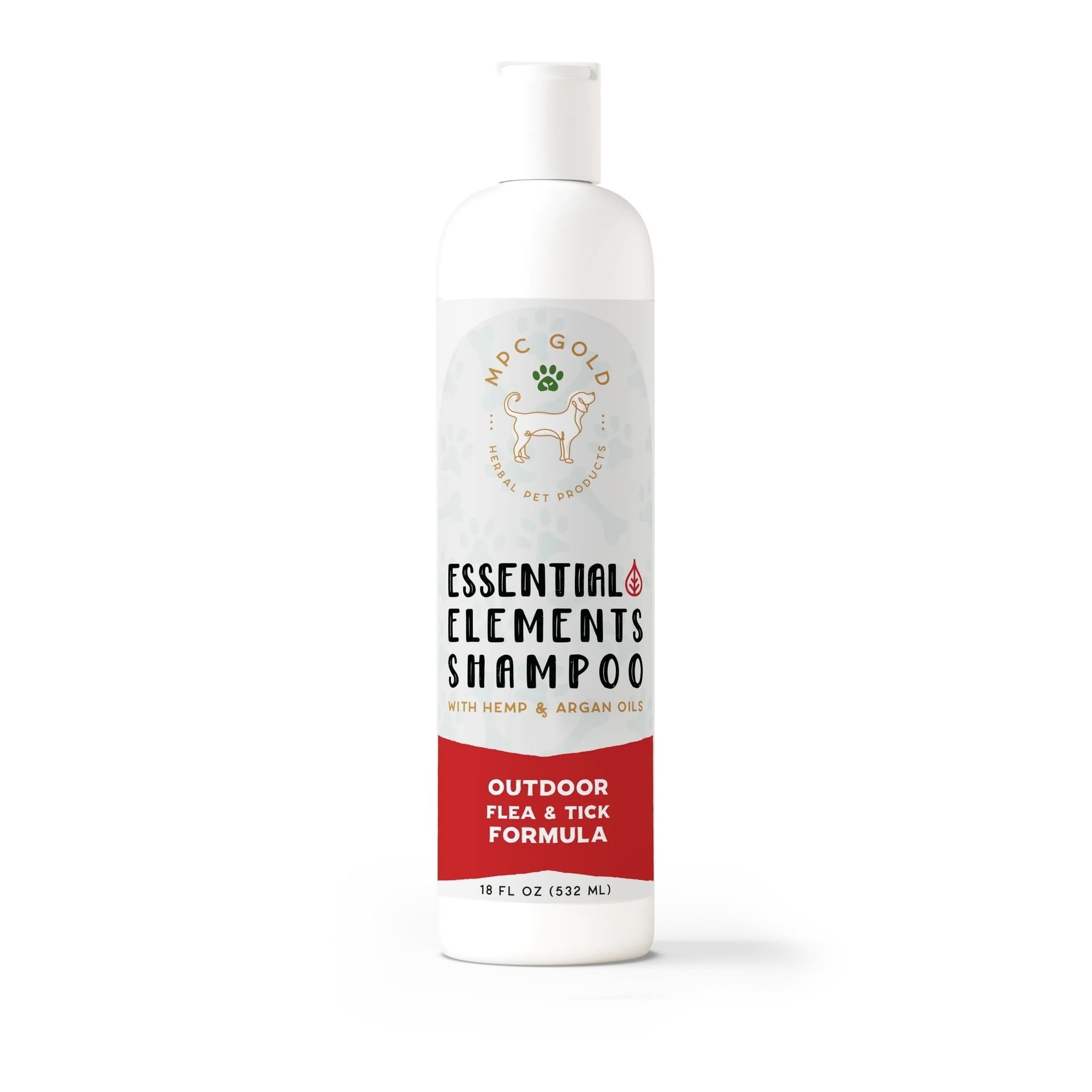 MPC Gold Outdoor Formula Pet Shampoo – All-Natural, Paraben-Free, Non-Toxic – Helps Deter Fleas & Ticks