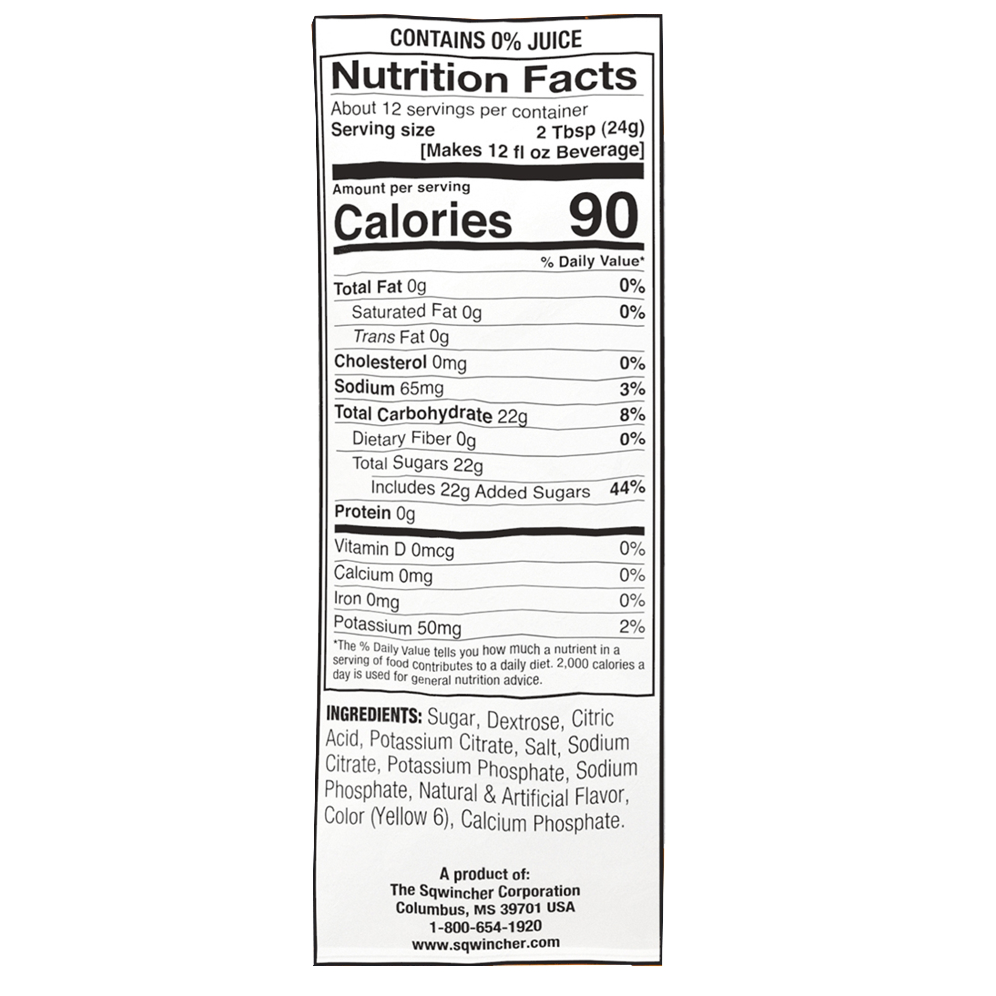 Sqwincher Powder Pack Oral Electrolyte Solution Orange 9.53 oz. Packet 20 Ct