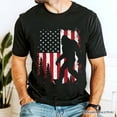 thumbnail image 5 of Bigfoot American Flag T-Shirt, Patriotic Sasquatch Tee, 5 of 6