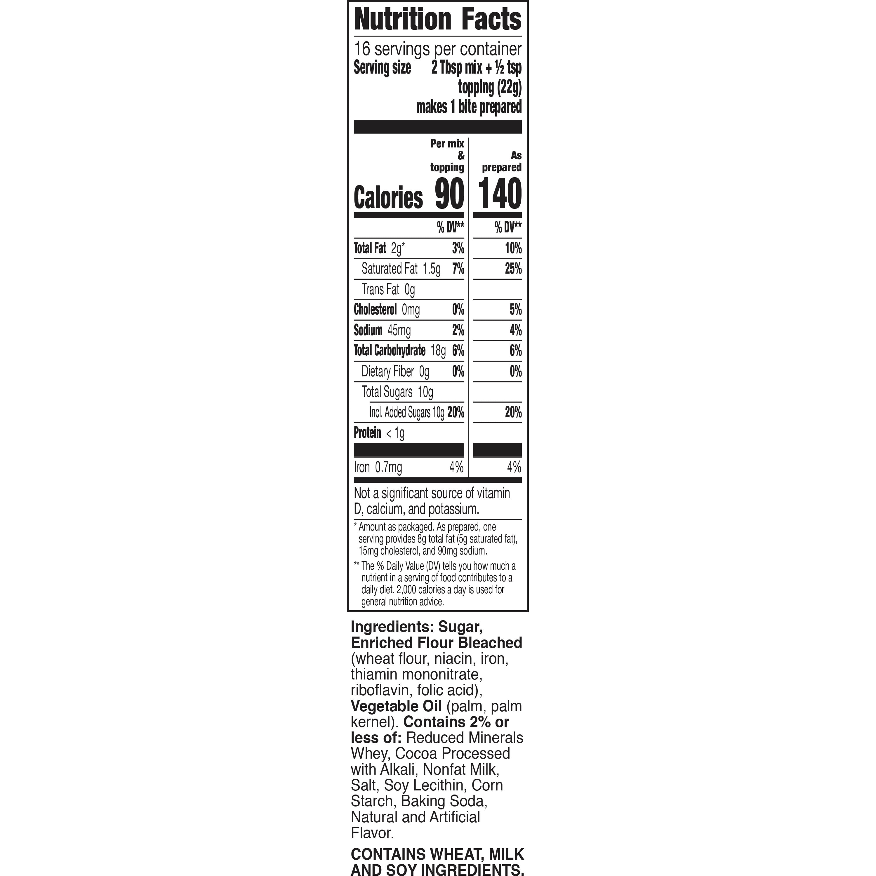 Betty Crocker No-Bake Bites Cookies and Cream Cookie Dough, 12.2 oz.