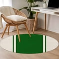 thumbnail image 4 of Round Rugs 3Ft, Green Vintage Round Area Rug Washable Indoor Throw Carpet, Geometric Stripes Simple Lines Small Non Slip Circle Rug for Bedroom Living Room Home Decor Aesthetic, 4 of 8