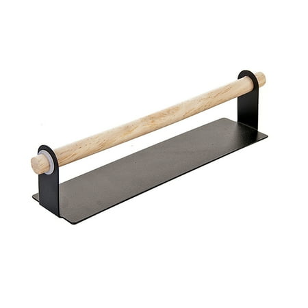 

Lemonbest Household Paper Roll Towel Plastic Bag Roll Hanging Rack Wood and Iron Made Simple Style Paper Towel Holder Wall Mounted Paper Towel Bracket for Kitchen Washroom Living Room
