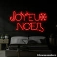 thumbnail image 3 of Glowneon Joyeux Noel Neon Sign, Merry Christmas LED Sign, Reindeer Snowflake Stocking Neon LED, 3 of 5