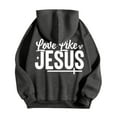 thumbnail image 6 of Christian Hoodies for Men 2025 Love Like Jesus Hoodie Hooded Sweatshirt with Pockets Pullover Hoodie Mens Hoodies, 6 of 7