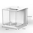 thumbnail image 4 of Fish Tank Aquarium Fish Tank Easy to Change the Water Acrylic Plastic Self-Cleaning Small Fish Tank(White), 4 of 7