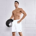 thumbnail image 4 of NORTHYARD Men's 7 Inch Athletic Basketball Shorts with 4 Pockets Workout Gym Short White XL, 4 of 8