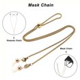 thumbnail image 6 of Fashion Adjustable Mask Lanyard Anti-lost Glasses Chains Eyeglasses Strap Mask Chain Sunglasses Lanyards GOLD, 6 of 8