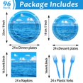 thumbnail image 2 of Juego de servilletas Dishware CHUNNIN Ocean Blue Sky Plates, 96 unidades, 2 of 7