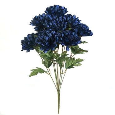 19.5" Basic Blue Mum Bush by Ashland® - Fall Floral for Crafts and Home Decor