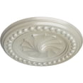 thumbnail image 3 of Ekena Millwork 15 3/4"OD x 2"P Foster Shell Ceiling Medallion (Fits Canopies up to 9 5/8"), Hand-Painted Flash Blue, 3 of 6