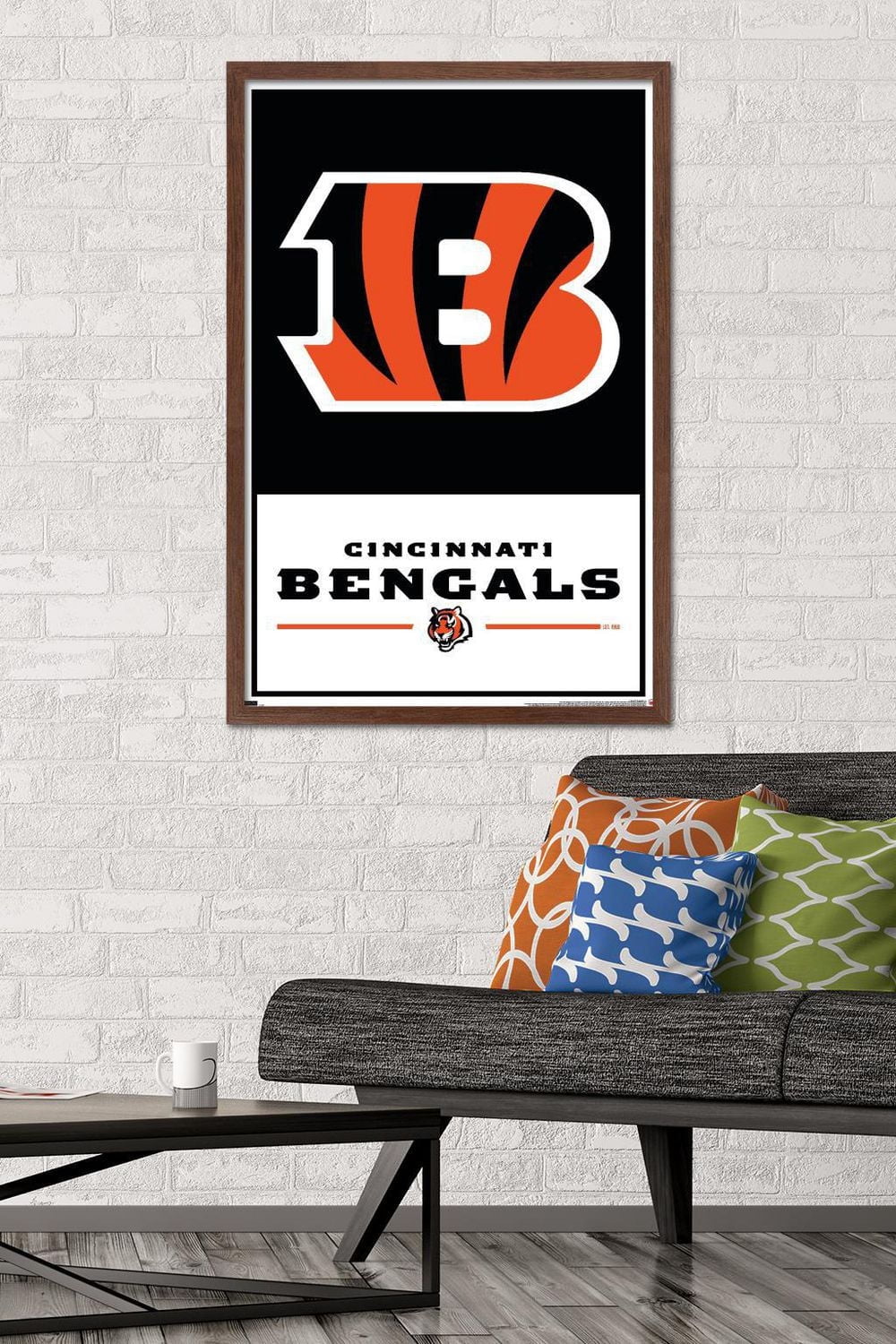 NFL Cincinnati Bengals - Logo 21 Wall Poster with Magnetic Frame