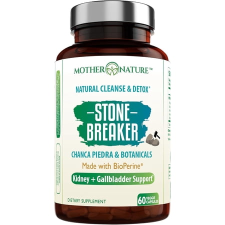 Mother Nature Organics Chanca Piedra Kidney Cleanse Detox, Health, Antioxidant - 60 Vegetarian Capsules