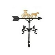 Montague Metal Products WV-273-GB 200 Series 32 In. Gold Country Dr. Weathervane