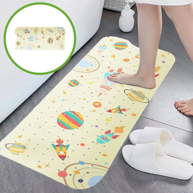 Alfombras de baño, alfombras para sala de estar, alfombra de área, alfombra de baño, alfombra de bañera extendida, alfombra de baño de PVC, alfombra antideslizante, alfombra de ducha con dibujos anima