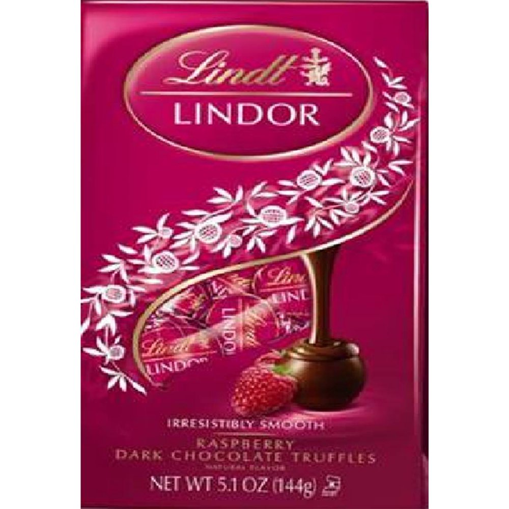 Lindt Lindor Raspberry Dark Chocolate Truffles, 5.1 Oz.