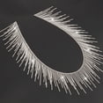 thumbnail image 1 of PENGXIANG Rhinestone Fringe Trim 1 Yard Sparkling Rhinestones Tassel Chain Sliver  Crystal Tassel Fringe Trim DIY Decorative Rhinestone Chain Tassel for Wedding Party Necklace DIY Sewing, 1 of 10