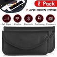 thumbnail image 1 of LNGOOR - 2 bolsas Faraday para teléfonos, paquete de 2, bolsa de bloqueo, funda tipo jaula, protector de llavero, bolsa de bloqueo de señal para protección de privacidad de celular y llavero de, 1 of 1