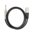 thumbnail image 2 of 6.35mm XLR Cable Audio Line Aluminum Alloy Multi Layer Shielding Structure Connection Line Microphone Cable For Car Horns For Car Subwoofers, 2 of 8