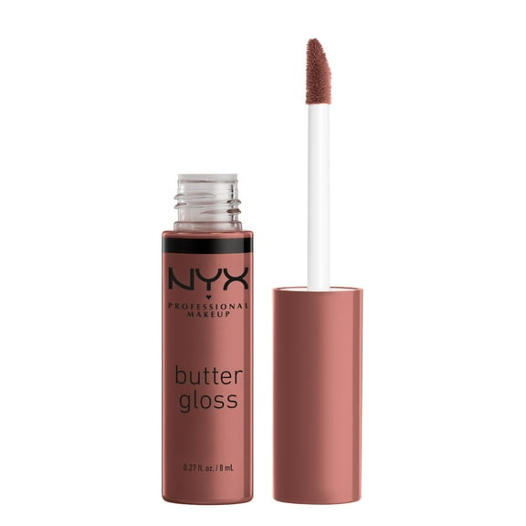 NYX Professional Makeup Butter Gloss, Non-Sticky Lip Gloss, Spiked Toffee, 0.27 Oz