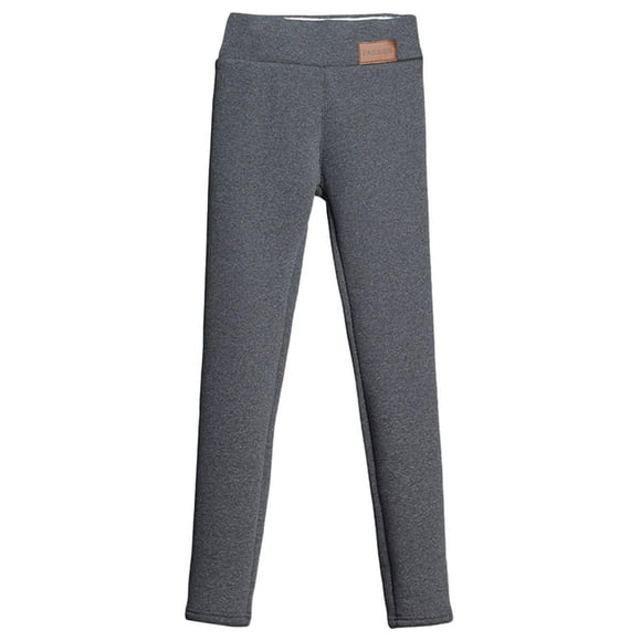 Pantalones Térmicos Para El Hogar, Elásticos, Deportivos, Fitness, Para Mujer, Niña, Mujer, Polainas De Invierno, Gris, 5XL Sunnimix Pantalones con forro polar para mujer