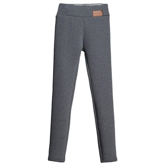 Leggings de invierno para mujer, pantalones térmicos elásticos para senderismo, pantalones de yoga cálidos, mallas gruesas Gris