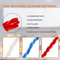 thumbnail image 2 of Silicone Sealing Rings Compatible for Instant Pot 6 Quart Pressure Cookers - 3 Pcs Replacement Silicone Gasket -Red Blue and Clear, 2 of 5