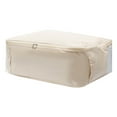 thumbnail image 2 of Bolsa grande para guardar colchas con cremallera bidireccional en el panel frontal | Almacena colchas, mantas, ropa y telas, 2 of 2