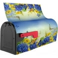 thumbnail image 4 of Spring Butterflies Hydrangeas Daisies Flowers Mailbox Cover Magnetic Mailbox Wraps Post Box Cover Décor 25.5x21 in, 4 of 7