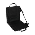 thumbnail image 3 of Silla plegable con asiento de estadio, sencilla, resistente al desgaste, ligera, con soporte para la espalda Negro, 3 of 8