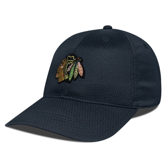 Men's Levelwear Black Chicago Blackhawks Matrix Adjustable Hat