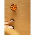 thumbnail image 2 of Rugsotic Carpets Eco-Friendly Woven Hand Woven Kilim Flat Weave Gold Solid Area Rug, 10'x10' Square, Antimicrobial, 2 of 8
