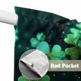 thumbnail image 4 of St. Patrick's Day Swag Valances for Windows, Kitchen Window Curtains Over Sink, Spring Green Clovers Botanical Herbs Window Treatment Curtains for Living Room/Bedroom Curtains 2 Panel Sets 36"x45", 4 of 8