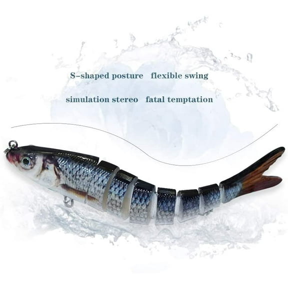 5-Pack of 8-Segment Swimbait Lures