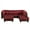 Red, variant on Aukfa Sectional Sofa, 3 Piece Living Room Couch with Storage Ottoman, Right Facing Chaise, Red