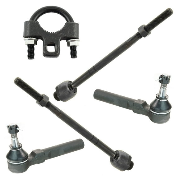 TRQ Inner & Outer Tie Rod End Set of 4 w/ Tool for Silverado Sierra Pickup Truck PSA71335