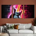 thumbnail image 6 of Shadudu Neon Lights Decor Triptych Set of 3 Prints 12x16 Inches Unframed Modern Wall Decor for Living Room Bedroom Office 12"x16"x3pcs, 6 of 6
