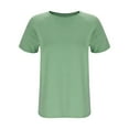 thumbnail image 5 of Aloohaidyvio Casual Summer Short Sleeve Soft Loose T Shirt Basic Tees Tops for Women, 5 of 7