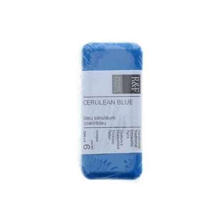 UPC: 0836943001718 | R&F Handmade Paints Encaustic Paint Cake  104ml  Cerulean Blue